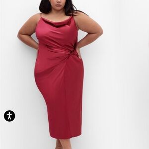 City Chic Rasberry Maxi Dress